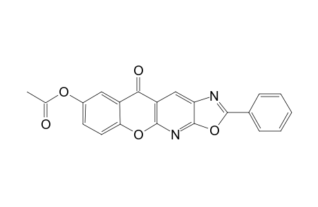 7-Acetoxy-2-phenyl-4H[l]benzopyran[3,2-e]oxazolo-[5,4-b]-pyridin-5-one