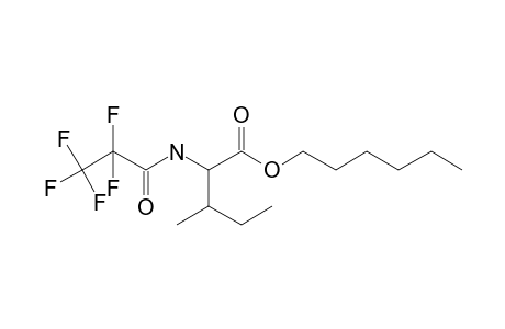 L-Isoleucine, N-pentafluoropropionyl-, hexyl ester