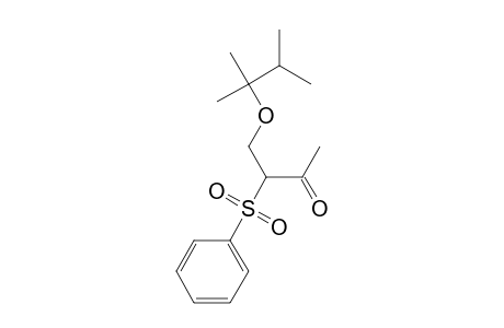 3-(benzenesulfonyl)-4-(1,1,2-trimethylpropoxy)butan-2-one
