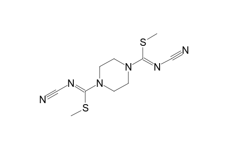 N,N'-DICYANODITHIO-1,4-PIPERAZINEDICARBIMIDIC ACID, DIMETHYL ESTER