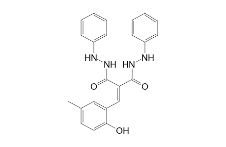 (2-hydroxy-5-methylbenzylidene)malonic acid, bis(phenylhydrazide)