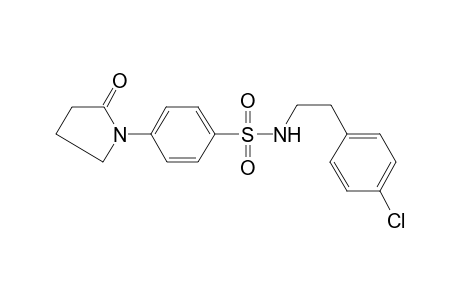 N-[2-(4-Chloro-phenyl)-ethyl]-4-(2-oxo-pyrrolidin-1-yl)-benzenesulfonamide