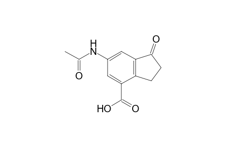 6-Acetamido-1-keto-indane-4-carboxylic acid