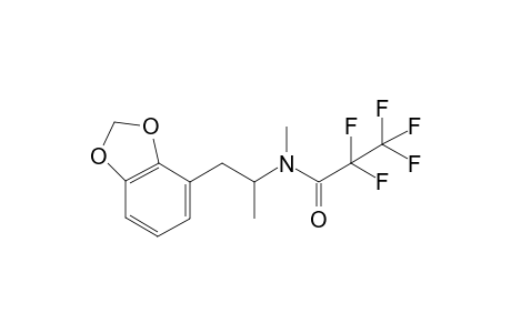 N-(1-(benzo[d][1,3]dioxol-4-yl)propan-2-yl)-2,2,3,3,3-pentafluoro-N-methylpropanamide