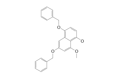 1-Naphthalenol, 8-methoxy-4,6-bis(phenylmethoxy)-