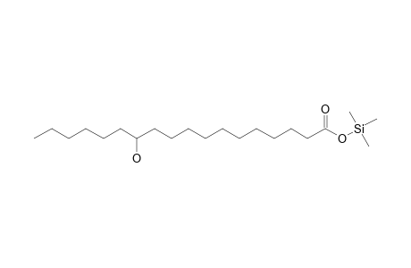 12-Hydroxyoctadecanoic acid, tms derivative