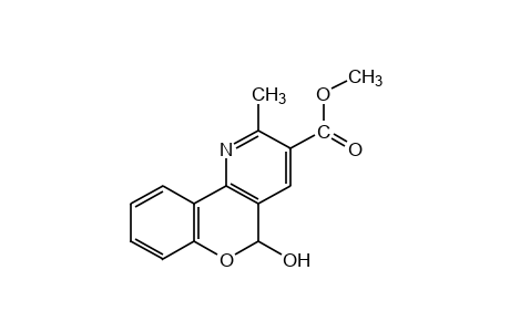 5-hydroxy-2-methyl-5H-[1]benzopyrano[4,3-b]pyridine-3-carboxylic acid, methyl ester