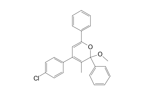 4-(4-Chlorophenyl)-2-methoxy-3-methyl-2,6-diphenyl-2H-pyrane