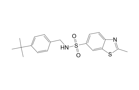 2-Methyl-benzothiazole-6-sulfonic acid 4-tert-butyl-benzylamide