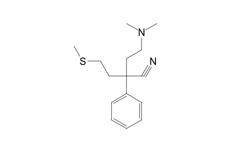 4-(dimethylamino)-2-[2-(methylthio)ethyl]-2-phenylbutyronitrile