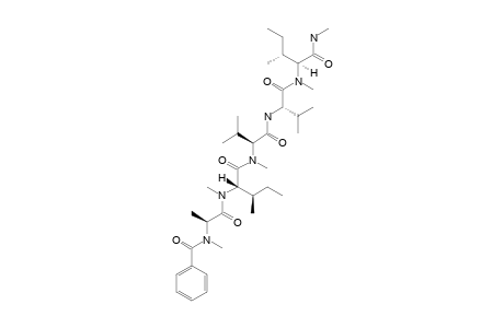 PTERULAMIDE_III;BENZOYL-NME-ALA-NME-ILE-NME-VAL-NH-VAL-NME-ILE-NHME