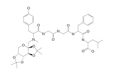 N-(1-DEOXY-2,3:4,5-DI-O-ISOPROPYLIDENE-BETA-D-FRUCTOPYRANOS-1-YL)-N-METHYL-L-TYROSYLGLYCYLGLYCYL-L-PHENYLALANYL-L-LEUCINE;P-MEYGGFL