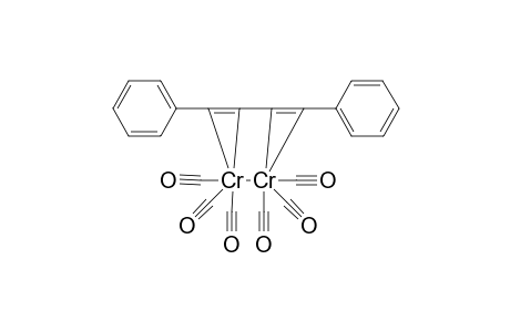 .mu.-[.eta(6). : .eta(6). : .eta(6).-[1,4-Butadiynediyl-bis(benzene)]-bis[tricarbonyl chromium(0)]