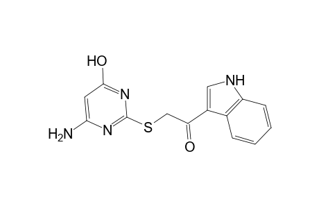 2-[(4-amino-6-hydroxy-2-pyrimidinyl)sulfanyl]-1-(1H-indol-3-yl)ethanone