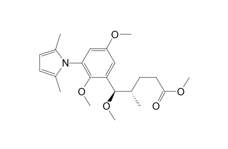 Benzenepentanoic acid, 3-(2,5-dimethyl-1H-pyrrol-1-yl)-.delta.,2,5-trimethoxy-.gamma.-methyl-, methyl ester, [R-(R*,S*)]-