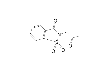 2-acetonyl-1,2-benzisothiazolin-3-one, 1,1-dioxide