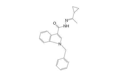 1-Benzylindole-3-carboxylic acid, (1-cyclopropylethylidene)hydrazide