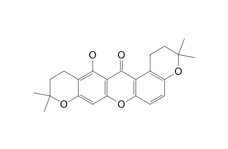 10H-Dipyrano[3,2-a:2',3'-i]xanthen-14(1H)-one, 2,3,11,12-tetrahydro-13-hydroxy-3,3,10,10-tetramethyl-