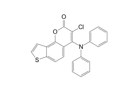 3-chloro-4-(diphenylamino)-2H-thieno[2,3-h][1]benzopyran-2-one