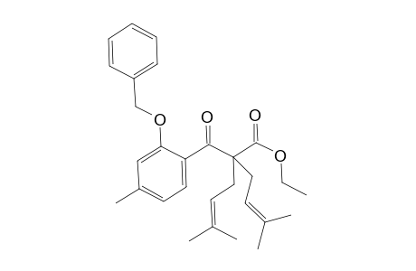 Ethyl 2-{[2-(benzyloxy)-4-methylphenyl]carbonyl}-5-methyl-2-(3-methylbut-2-en-1-yl)hex-4-enoate