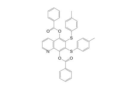 6,7-bis(p-Tolylthio)-5,8-quinolinediol, dibenzoate