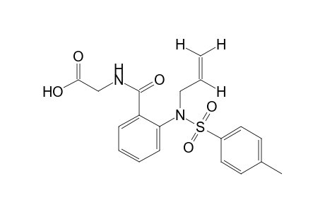 o-(N-allyl-p-toluenesulfonamido)hippuric acid