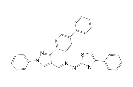 2-{[[3-(biphenyl-4-yl)-1-phenyl-1H-pyrazol-4-yl]methylene]-hydra-zono}-4-phenyl-2,3-dihydrothiazole