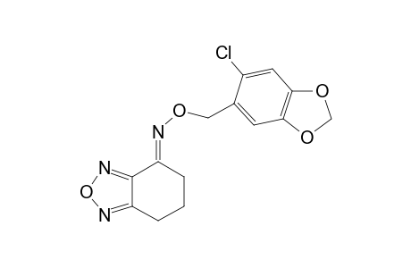 2,1,3-benzoxadiazol-4(5H)-one, 6,7-dihydro-, O-[(6-chloro-1,3-benzodioxol-5-yl)methyl]oxime, (4E)-