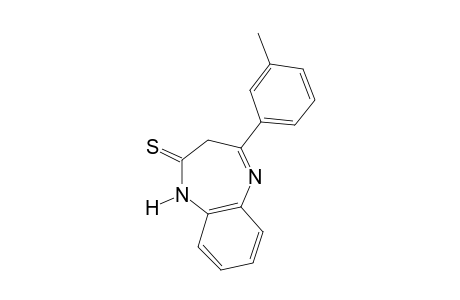 1,3-dihydro-4-m-tolyl-2H-1,5-benzodiazepine-2-thione