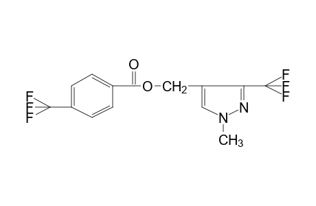 1-METHYL-3-(TRIFLUOROMETHYL)PYRAZOLE-4-METHANOL, alpha,alpha,alpha-TRIFLUORO-p-TOLUATE (ESTER)