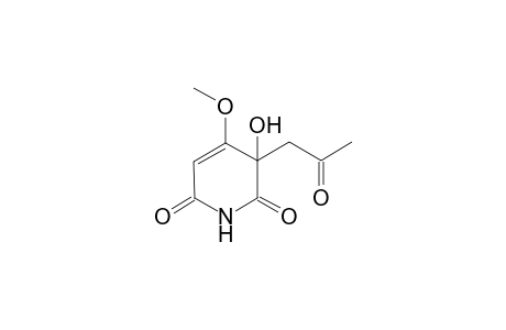 3-Hydroxy-4-methoxy-3-(2-oxopropyl)pyridine-2,6(1H,3H)-dione