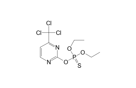 Phosphorothioic acid, O,O-diethyl O-[4-(trichloromethyl)-2-pyrimidinyl] ester