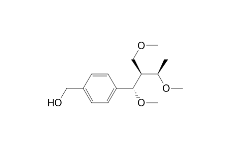 4-[(1S,2S,3R)-1',3'-Dimethoxy-2'-(methoxymethyl)butyl]benzenemethanol