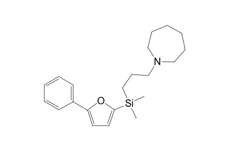 1-{3-[Dimethyl(5-phenylfuran-2-yl)silyl]propyl}azepane
