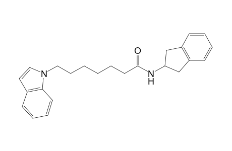 N-(2,3-Dihydro-1H-inden-2-yl)-7-(1H-indol-1-yl)heptanamide