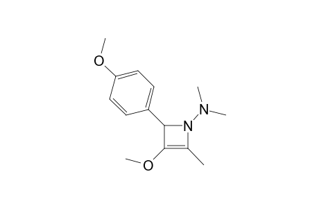 N-Dimethylamino-2-(p-methoxypheny)-3-methoxy-4-methyl-azacyclobut-3-ene