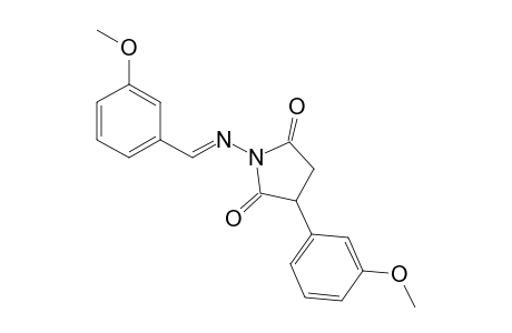 1-(3-Methoxybenzylideneamino)-3-(3-methoxyphenyl)pyrrolidine-2,5-dione