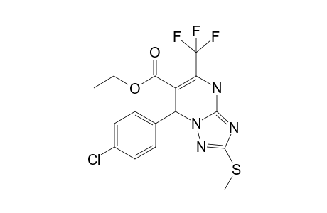 Ethyl 7-(4-chlorophenyl)-2-methylthio-5-trifluoromethyl-4,7-dihydro-1,2,4-triazolo[1,5-a]pyrimidine-6-carboxylate