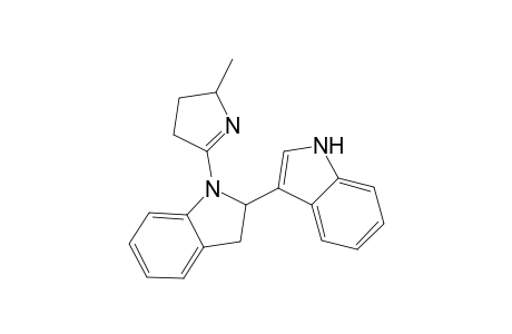 2-(3-indolyl)-1-(5-methyl-1-pyrrolin-2-yl)indoline