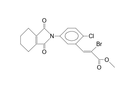 A-Bromo-2-chloro-5-(3,4,5,6-tetrahydro-phthalimido)-trans-cinnamic acid, methyl ester