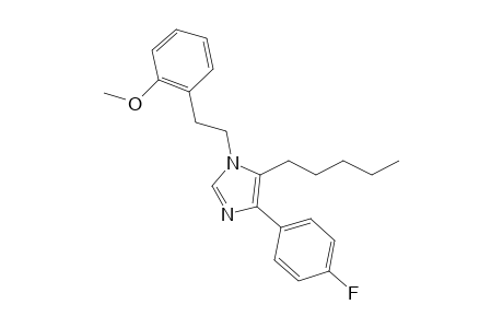 4-(4-Fluorophenyl)-1-(2-methoxyphenethyl)-5-pentyl-1H-imidazole