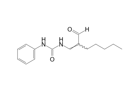 2-[(3-Phenylureido)methylene]heptanal