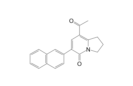 8-Acetyl-6-(naphthalen-2-yl)-2,3-dihydroindolizin-5(1H)-one