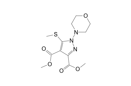 1H-Pyrazole-3,4-dicarboxylic acid, 5-(methylthio)-1-(4-morpholinyl)-, dimethyl ester