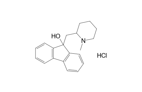 9-[(1-methyl-2-piperidyl)methyl]fluoren-9-ol, hydrochloride