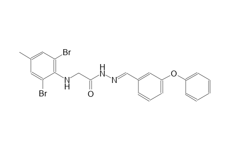 2-(2,6-dibromo-4-methylanilino)-N'-[(E)-(3-phenoxyphenyl)methylidene]acetohydrazide