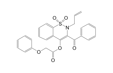 2-allyl-3-benzoyl-1,1-dioxido-2H-1,2-benzothiazin-4-yl phenoxyacetate