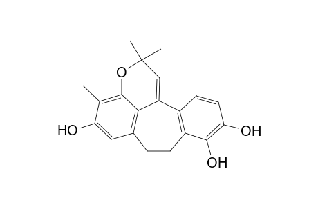 4,4,7-Trimethyl-5-oxatetracyclo[11.4.0.1(2,10).0(6,18)]octadeca-1(13),2,6(18),7,9,14,16-heptaene-8,14,15-triol