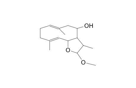 CYCLODECA[B]FURAN-4-OL, 2,3,3A,4,5,8,9,11A-OCTAHYDR0-2-METHOXY-3,6,10-TRIMETHYL-