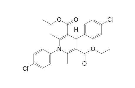 1,4-bis(p-chlorophenyl)-1,4-dihydro-2,6-dimethyl-3,5-pyridinedicarboxylic acid, diethyl ester